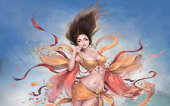 ★RHYTHMIC DELICACY★, chinese girl, Rhythmic Delicacy, wind blown, cute, colors, wonderful, Fantasy, charm, artistic, petals, magical, lips, amazing, imagine, female, sweet, art, eyes, other, paintings, beautiful, pretty, love, cool, face, girls, flowers, women, lovely, splendor, hair HD wallpaper