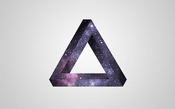 Triangle, Penrose triangle, Abstract , Mathematical concept HD wallpaper