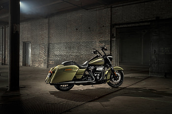 Harley-Davidson Road King, motorcycle, 2018 HD wallpaper