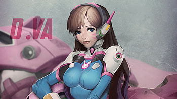 Dva Anime Girl Art , dva-overwatch, overwatch, games, artist, artwork, digital-art HD wallpaper