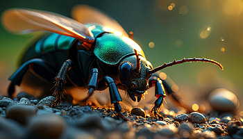 Stunning Ultra of a Majestic Beetle, insect, macro graphy, beetle, nature, close-up HD wallpaper
