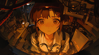 Lain Iwakura — Retro Wired Quad, Retro Anime, Serial Experiments Lain, Lain Iwakura HD wallpaper