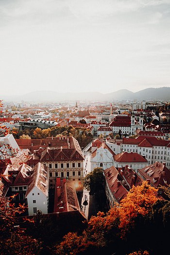 Cities, Architecture, City, Building, View From Above, Roof, Roofs HD phone wallpaper