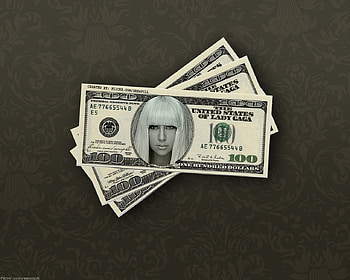 gaga money, lady gaga, fun, cute, funny, lol, money HD wallpaper