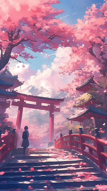 Cherry Blossom Sanctuary - Pink Aesthetic, pink, pink aesthetic HD phone wallpaper