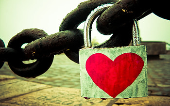 Background, Hearts, Chains, Love HD wallpaper