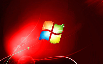 Windows 10, red HD wallpaper