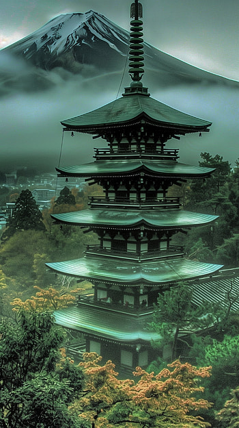 Mystic Fuji Castle - , Japan, castle HD phone wallpaper
