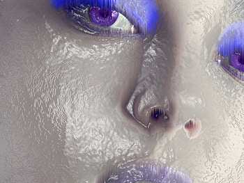 ice girl, blue, purple, girl, ice HD wallpaper