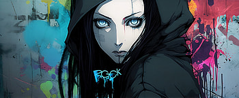 Neon Shadows: Cyberpunk Anime AI Art, AI Art, Anime, cyberpunk HD wallpaper