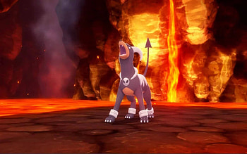 Houndoom, Pokemon moveset, Strategic gameplay, Pokemon Brilliant Diamond and Shining Pearl HD wallpaper