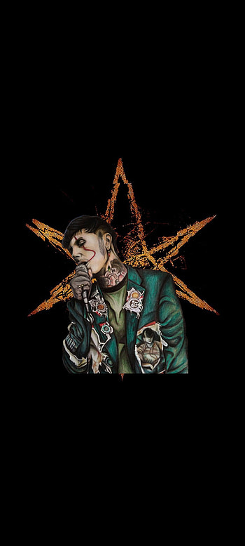 Oli Sykes, Oliver Sykes, rock art, Bring me the horizon HD phone wallpaper
