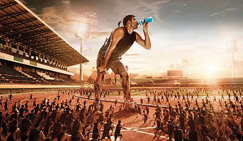 :D, situation, man, creative, fantasy, gulliver, add, funny, commercial, giant HD wallpaper