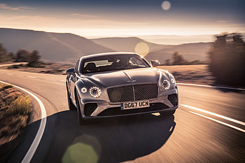 Bentley Continental GT, luxury car, on road, 2018 HD wallpaper