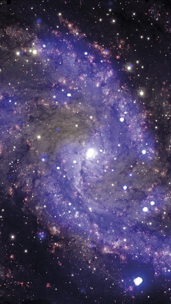 Galaxy, Violet Galaxy HD phone wallpaper