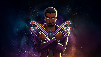 T Challa As Starlord, black-panther, star-lord, superheroes, artwork, digital-art, art, artstation HD wallpaper
