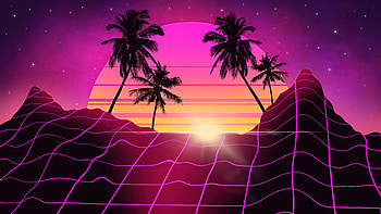 Retro Miami , retrowave, artist, artwork, digital-art, deviantart HD wallpaper