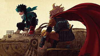 My Hero Academia, Anime, All Might, Izuku Midoriya, Toshinori Yagi HD wallpaper