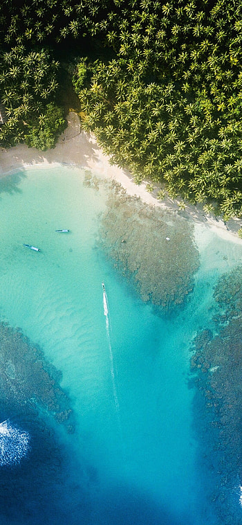 Aerial view, Summer HD phone wallpaper
