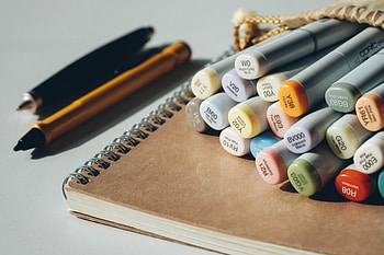 Art, Miscellanea, Miscellaneous, Notebook, Notepad, Markers HD wallpaper