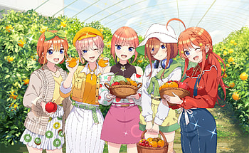 The Quintessential Quintuplets : Itsuki, Yotsuba, Miku, Nino & Ichika Together, Itsuki Nakano, Yotsuba Nakano, Miku Nakano, Nino Nakano, Ichika Nakano, Anime, The Quintessential Quintuplets HD wallpaper