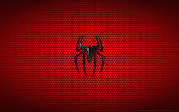 Spider-man, black logo, minimal HD wallpaper