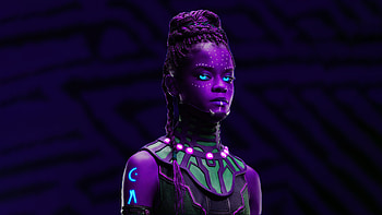 Shuri Black Panther Wakanda Forever , black-panther-wakanda-forever, black-panther, 2022-movies, movies, artist, artwork, digital-art, behance HD wallpaper