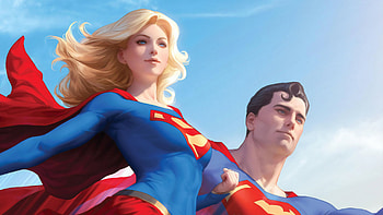 Superman And Supergirl , superman, supergirl, superheroes, artwork HD wallpaper