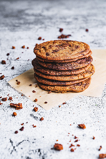 Food, Desert, Cookies, Brown, Crumbs HD phone wallpaper
