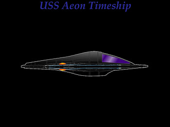 Star Trek - USS Aeon Timeship, space, ship, tv, star trek HD wallpaper