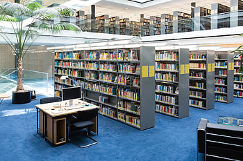 Library, Deutsche Bundesbank, Knowledge, Research HD wallpaper