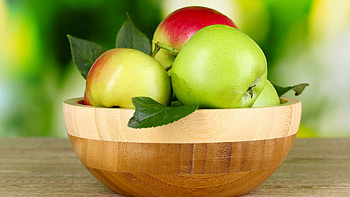 Apple bowl, Green apples, Fresh and crisp, Wholesome goodness HD wallpaper