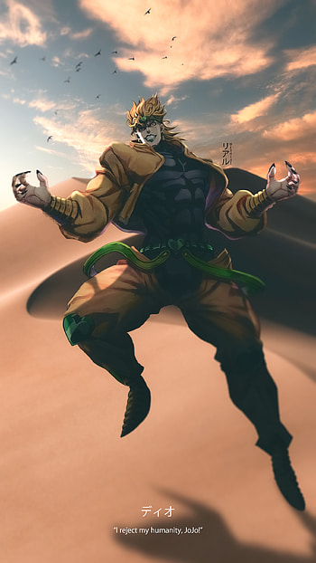 Dio Brando, joseph joestar, jotaro kujo, jojo bizarre adventure, r34ld1, jotaro, the world, anime, jjba, stone ocean HD phone wallpaper