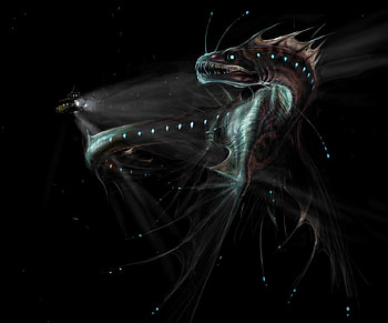 Abyss, cg, abstract, monster HD wallpaper