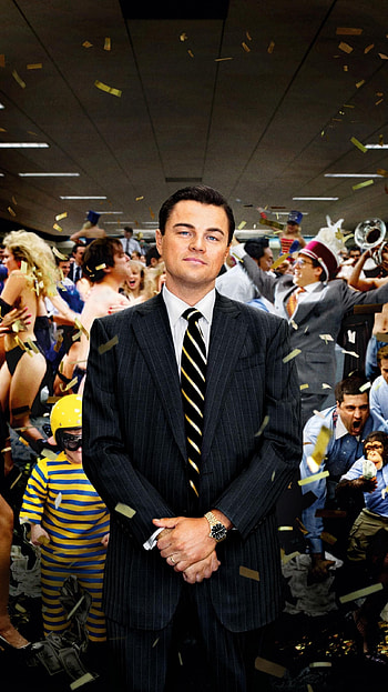 The Wolf of Wall Street movie, Captivating storytelling, High-rolling lifestyle, Wall Street frenzy HD phone wallpaper