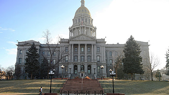 Denver travels, Colorado state capitol, Christmas at city hall, Denver HD wallpaper