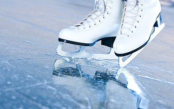 Ice, Miscellanea, Miscellaneous, Cracks, Crack, Skates, Rink HD wallpaper
