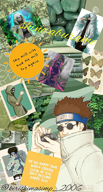 Shino aburame, naruto, green, yellow, cute, anime HD phone wallpaper
