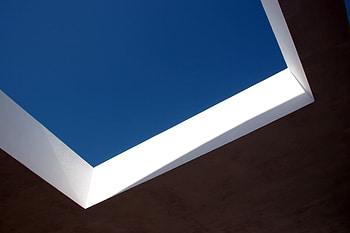 Clear sky, blue, architecture, building's roof HD wallpaper