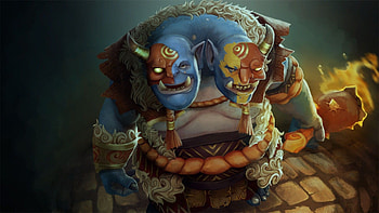Ogre Magi collection, Varied designs, Dota 2 character, Colorful backgrounds HD wallpaper