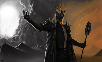 Necromancer, Lord of the Rings, Sauron, Warrior HD wallpaper