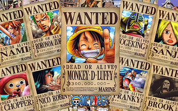One Piece, straw, one, hats, piece, wanted HD wallpaper