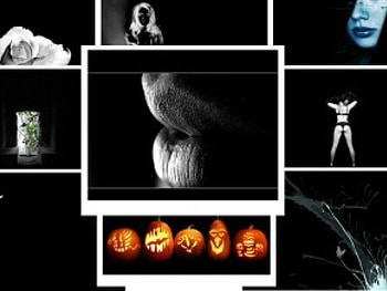 Collage of Black and white, white, black, collage, hop HD wallpaper