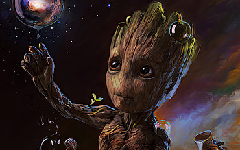 Groot, Amoled , Christopher Tremblay HD wallpaper