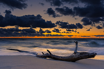 Sunset Beach, Beach, sky, Sunset, cloud HD wallpaper