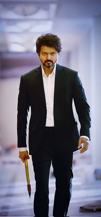 Beast Thalapathy Vijay, black HD phone wallpaper