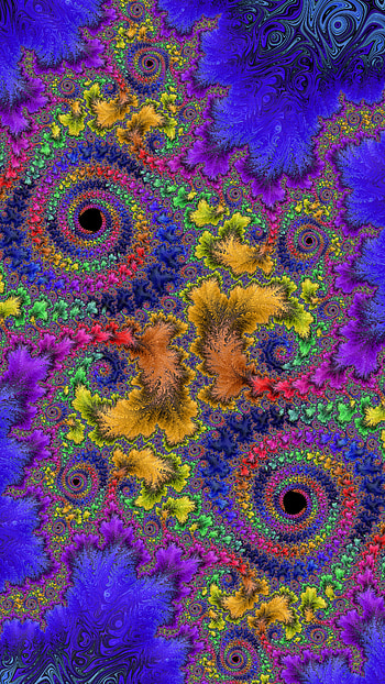 Fractal Art Trippy Psychedelic Background for Smart, trippy, colorful, colors, psychedelic, Abstract, fractal HD phone wallpaper