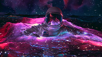 Floating In Space By VISUALDON Live, 2D Space HD wallpaper