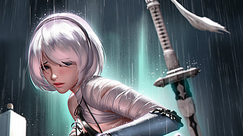 2b Nier Automata Art , nier-automata, games, artist, artwork, digital-art, deviantart HD wallpaper