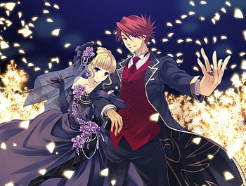 Sweet ♡ Love, blond hair, glow, blonde, r, nice, petals, flower, couple, short hair, blonde hair, happy, female, handsome, sexy, sweet, smile, gorgeous, hot, veil, girl, anime girl, anime, pretty, light, romantic, guy, lovely, Umineko no Naku Koro ni, lover, cute, floral, red hair, Beatrice, dress, long hair, beauty, male, blond, beautiful, romance, elegant, Ushiromiya Battler, boy, hug, love, redhead, gown HD wallpaper